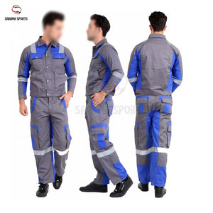 Ensemble de vêtements de travail réfléchissants 100% coton, personnalisable, chemises fluorescentes pour les mines de charbon, les chantiers de construction - Product Image 2