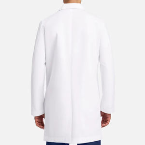 Fabrication professionnelle de blouses de laboratoire respirantes unisexes de couleur blanche pour médecins, infirmières et laborantins - Product Image 2