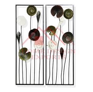 Art mural abstrait en métal suspendu pour la décoration de Hall Way pour la maison hôtels et restaurants décor de mariage de table 2024 meilleure vente - Product Image 1