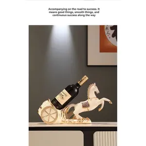 Support à bouteilles élégant en or pour la décoration intérieure, nouvelle arrivée, support à bouteilles de vin de qualité supérieure pour la verrerie de bar, Zahid Exports - Product Image 3