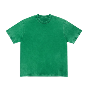 เสื้อยืดโอเวอร์ไซส์ผู้ชายสไตล์วินเทจฟอกสี-ผ้าฝ้าย 100% เนื้อหนา เป็นมิตรกับสิ่งแวดล้อมและระบายอากาศได้ดี - Product Image 2