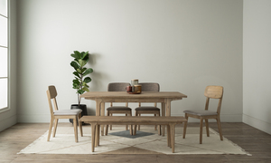 Minimalist Rustic Weathered Grey Solid Wood <b>Dining</b> <b>Table</b> Rectangular 6 Seater Kitchen <b>Table</b> for Farmhouse <b>Dining</b> Room - Product Image 4