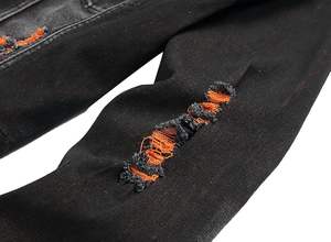 Veste en jean pour homme, 100% coton, personnalisable avec logo, respirante, écologique, séchage rapide, pour usage extérieur, vente en gros - Product Image 3