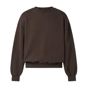 Unisex Drop Shoulder <b>Sweatshirt</b> Pullover Rusty <b>Pink</b> Color Casual Long Sleeve Regular Fit Autumn Wear Knitted Solid Cotton - Product Image 2