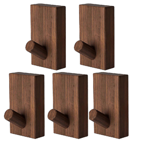 Wood Coat Rack And <b>Wall</b> Hook Towels <b>Clothes</b> Bags Hanger Indoor And Outdoor Hanger Best Price - Product Image 6