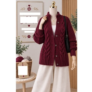 Pulls 100% acrylique ou coton, calibre 12, pour femmes, très tendance, style décontracté, pour la saison hivernale, fournisseur du Bangladesh. - Product Image 2