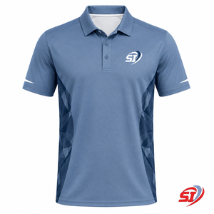 Polo Deportivo Geométrico para Hombre, Ligero y de Primera Calidad, Personalizable para Equipos - Product Image 1