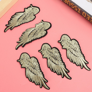Patch brodé ailes de haute qualité, nouveau modèle, avec fil de bullion tissé à la main et perles, à coudre sur les chapeaux - Product Image 6