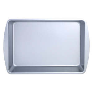 Bandeja rectangular profunda antiadherente de 32 x 22 cm, color gris, apta para horno, utensilio de cocina duradero. - Product Image 5