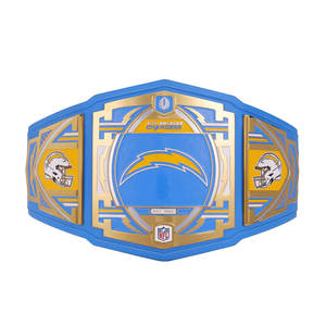 Cinturón de Campeonato Personalizado Hecho a Mano para Hombre, Talla Adulto, Los Angeles Charger, con Forro de Cuero Ecológico en Color Personalizado - Product Image 1