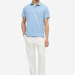 Camisas Largas de Diseño Sencillo para Hombre, con Cuello Alto, Manga Regular, Resistentes al Viento, de Poliéster/Algodón, Talla Grande - Product Image 2