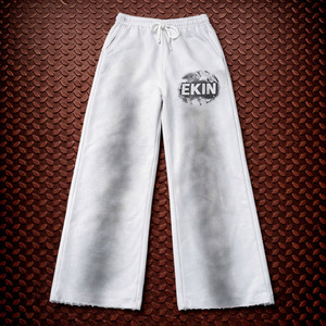 Pantalon de survêtement ample et décontracté pour homme Ekin Impex Ekin 151, en tissu Oxford 400 g/m², effet vieilli, coupe large, taille élastique, en molleton, finition acide - Product Image 1