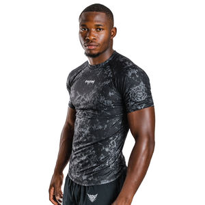 Maillot de compression sublimé pour homme, sous-vêtement technique OEM, t-shirt d'entraînement imprimé pour homme - Product Image 3