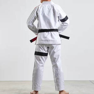 Kimono de Jiu Jitsu Brasileño Personalizado OEM, Kimono de BJJ Liso 100% Algodón, Uniforme de BJJ, Traje de Jiu Jitsu - Product Image 4