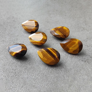 Natural <b>Tiger</b> <b>Eye</b> Faceted Cut Pear Shape Calibrated AAA+ Gemstone Loose Stone - Product Image 4