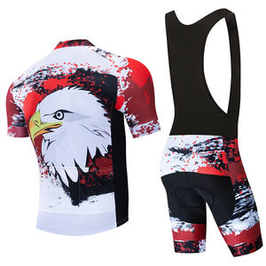 Conjunto de Ropa de Ciclismo Personalizada de Manga Corta Unisex, Uniforme Casual para Hombre y Mujer con Sublimación - Product Image 2