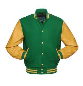 High Quality Winter Varsity Jacket Made Of Silk & Cotton Jacket For <b>Men</b> Patchwork Breathable Fabric Material OEM - Product Image 5