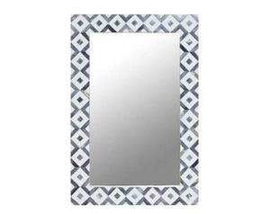 Espejo de Pared de Lujo con Marco de Incrustaciones de Hueso, Personalizable con Diseño y Logotipo a Medida, Estilo Americano, Hecho a Mano con la Mejor Calidad - Product Image 2