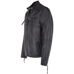 Men's Genuine Leather Jacket Custom Brown Leather Casual Zipper Jacket Classic Fashion Leather <b>Coat</b> - Product Image 3