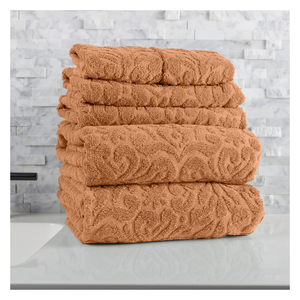 Serviettes de bain d'hôtel en coton jacquard de luxe, très résistantes, douces, absorbantes et à séchage rapide, pour spa et resort - Product Image 4