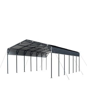 TMG MSC2030 Abri de voiture 20FT X 30FT avec parois latérales ouvertes de 10FT, 600 pieds carrés, panneaux ondulés 27 GA pour stationnement de 2 voitures - Product Image 1