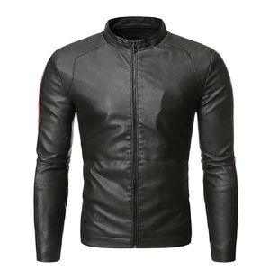 Chaqueta de Cuero de Piel de Oveja Genuina para Hombre, Diseño Formal de Alta Calidad, Cuello Alto, Ecológica, para Invierno, Nueva Llegada - Product Image 4