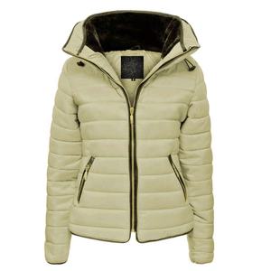 Chaqueta acolchada personalizada para mujer Nuevo diseño Logotipo personalizado Invierno 2023 Ropa de abrigo a prueba de viento con cuello levantado a la moda - Product Image 1