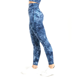 Legging de sport pour femme en coton et élasthanne, taille haute, avec cordon de serrage, compression, écologique, séchage rapide, Haus Industries - Product Image 3