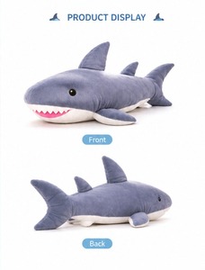 Cute Shark Plush <b>Toy</b> <b>Soft</b> Velboa <b>Stuffed</b> Animal Kids Gift Custom OEM Wholesale Baby Safe Cuddly <b>Toy</b> - Product Image 5