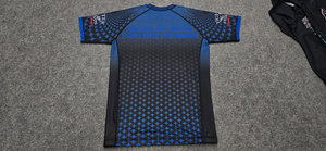 Prix d'usine – Rashguard de sport MMA professionnel personnalisé, court, séchage rapide, respirant, en Spandex/Polyester, avec logo imprimé sur mesure pour hommes - Product Image 2