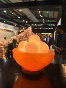 Lampe de sel rose de l'Himalaya artisanale originale, en cristal naturel, lumière décorative, portable, purificateur d'air pour une ambiance calme et un spa relaxant - Product Image 5