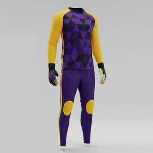 Suministro al por Mayor de Equipaciones de Portero de Fútbol con Tela Resistente y Estilo Clásico Simple para Equipos - Product Image 3