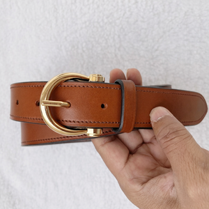 Cinturón de Cuero Negro Estilo Ecuestre Personalizado |   Cinturón de Moda con Hebilla de Bridón para Damas y Amantes de los Caballos - Product Image 5