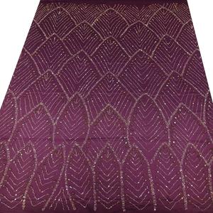 Dentelle florale en maille de luxe faite à la main avec strass et perles, franges, style traditionnel écologique, couleurs personnalisables, 5 yards - Product Image 2