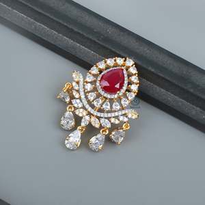 Crystal Rhinestone Gold-Plated Designer <b>Brooch</b> <b>Pin</b> for Gift - Product Image 1