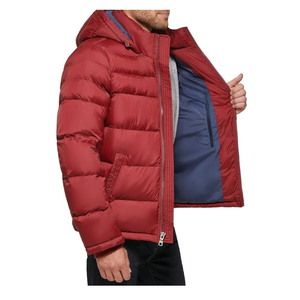 Factory Direct Eco Friendly Recycled Fabric <b>Mens</b> Hooded Puffer Jacket <b>Thermal</b> Winter Jacket - Product Image 5
