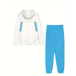 Hot Selling Winter <b>Hooded</b> Casual Slim Fit Men's Tracksuit with Logo Pakistan Made Fleece Jogger Sets Printed - Product Image 2