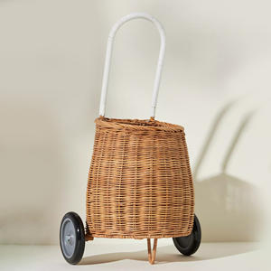 Sac de transport écologique en rotin pour enfants, valise à roulettes, ensemble de 3 pièces - Product Image 3