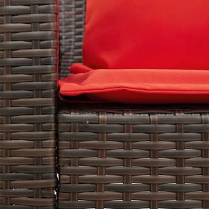 Ensemble de canapés de patio marron de 9 pièces pour la décoration du jardin - Product Image 6