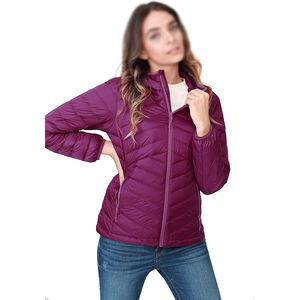 Chaqueta de Invierno para Mujer, Impermeable, Cortavientos, Transpirable, Ecológica, de Pana, con Logotipo, Ligera, con Capucha, Relleno de Algodón, con Detalles Desmontables - Product Image 2