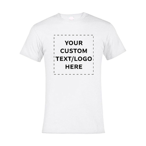Camiseta de Hombre de Alta Calidad en Poliéster/Algodón, Cuello Alto, Manga Corta, Corte Holgado, Estilo Hip Hop, Tejido Transpirable - Product Image 1