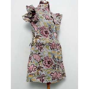 Hermosas Blusas Holgadas de Algodón 100% con Estampado Floral Vintage para Mujer, Estilo Casual, Transpirables, para Oficina, Moda de Verano - Product Image 4