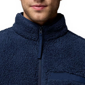 High Street Design Men's Sherpa Fleece <b>Jackets</b> 100% Fleece Fabric Long Sleeve Front Pocket Regular Fit Zipper Style Men's <b>Jacket</b> - Product Image 5