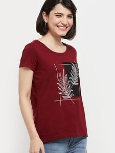 Camiseta de Cuello Redondo Estampada de Algodón para Mujer, Personalizada al por Mayor, Corte Regular, Uso Diario Informal, Fabricante y Proveedor OEM - Product Image 3