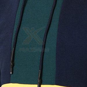 Conjunto Deportivo con Capucha para Hombre, Color Azul Marino y Amarillo, Sudadera de Manga Larga, Pantalones Deportivos con Bolsillos Laterales, Ropa de Otoño - Product Image 5
