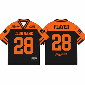 Football <b>Mesh</b> Jersey Oversized American fabric Sublimation printed Adult Wear <b>Mesh</b> Shirt V Neck Short Sleeve football jersey - Product Image 6