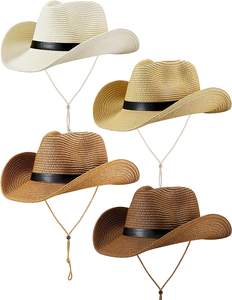 Nuevo Sombrero de Sol de Copa Alta de Verano para Mujer, de Paja de Papel con Lazo, Gorra de Playa Casual de Copa Plana, Estilo Panamá Unisex para Cuatro Estaciones - Product Image 2