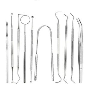 Kit d'examen dentaire en acier inoxydable - Instruments chirurgicaux manuels réutilisables pour dentistes et étudiants, haute qualité, garantie de 2 ans - Product Image 6