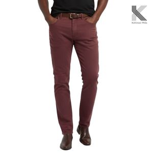 Pantalon chino homme coupe ajustée sur mesure - Pantalon en coton bi-extensible VION de qualité supérieure, doux comme de la pêche - Fabricant OEM de marque privée - Product Image 1