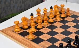 Jeu d'échecs de taille tournoi Old Vienna V2.0, Roi de 3,8 cm, en bois d'ében et de buis antique, au meilleur prix - Product Image 2